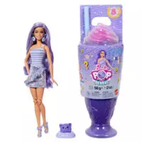 7. Mattel Barbie Lalka Pop Reveal Seria Stylowy Deser Zestaw Fioletowy JFY60