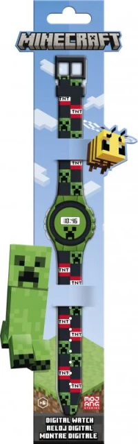 1. Kids Licensing Zegarek Elektroniczny Cyfrowy Minecraft MIN4223