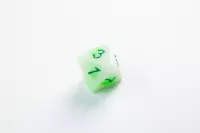 6. Gamegenic: Glow Series - RPG Dice Set - Toxic Stones