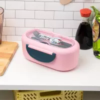 4. Pudełko na Lunch + Sztućce - Hello Kitty 