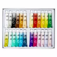 5. Kidea Farby Akwarelowe 24 Kolory 6 ml w Tubie 512160