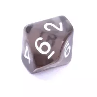 8. Komplet kości REBEL RPG - Kryształowe - Czarne