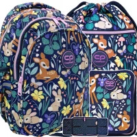 1. Coolpack Zestaw Szkolny Oh My Deer 3el. Plecak Jerry F029664 + Piórnik F076664 + Worek F070664