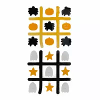 2. Craft With Fun Ozdoba Dekoracyjna Naklejki Na Szybę Kółko Krzyżyk 572665