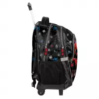 2. Paso Plecak Szkolny Na Kółkach Spiderman Black SP26FF-997