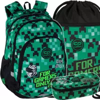 1. CoolPack Zestaw Szkolny Game Zone 3el. Plecak Prime Pro F162826 + Worek F070826 + Piórnik F062826