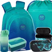 1. CoolPack Zestaw Szkolny Gradient Ocean 5el. Plecak E29509 + Worek E70509 + Piórnik 508649 + 56100CP + Z07690