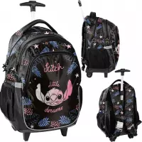 1. Paso Plecak Szkolny Na Kółkach Stitch Black DS26YY-997