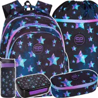 1. CoolPack Zestaw Szkolny Star Night 5el. Plecak F029830+ Piórnik F062830 + Worek F070830 + Z08830 + Z18830