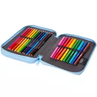 4. CoolPack Jumper XL Piórnik Dwukomorowy Z Wyposażeniem Cute Bulldogs D077333