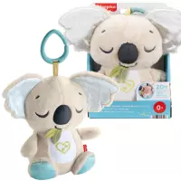 1. Fisher Price Uspokajacz Śpiący Koala Przenośna Przytulanka z Melodiami JBD65
