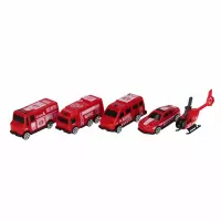 4. Mega Creative Auto Ciężarowe Transporter Straż Pożarna + Akcesoria 543853