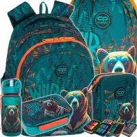 1. CoolPack Zestaw Szkolny Bear 5el. Plecak Jerry F029968 + Worek F159968 + Piórnik F067968 + Z17968 + Z18968