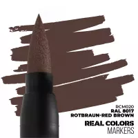 1. AK Interactive: Real Colors Markers - RCM020 - RAL 8017 Rotbraun-Red Brown