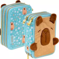 1. AstraBag Piórnik Trzykomorowy z Wyposażeniem AC31 Fluffy Capy 503026026