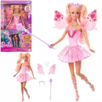 6. Mattel Lalka Barbie Wróżka Magiczna Różdżka Zmiana Koloru JCP76