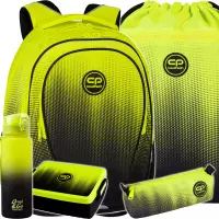1. CoolPack Zestaw Szkolny Gradient Lemon 5el. Plecak Factor X F002510 + Worek E70510/F + Piórnik E61510 + 56414CP + Z07510