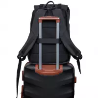 6. R-Bag Plecak Męski na Laptopa 15" z USB Hopper Black Z031