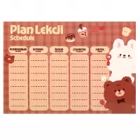 5. Starpak Plan Lekcji A5 z Naklejkami na Zeszyt Kawaii 591763