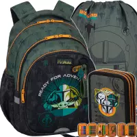 1. CoolPack Zestaw Szkolny Mandalorian 3el. Plecak Jerry F029781 + Worek F054781 + Piórnik F067781