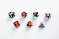 2. Gamegenic: Galaxy Series - RPG Dice Set - Zestaw 7 Kości - Mars