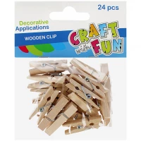 1. Craft With Fun Ozdoba Drewniane Klamerki 24 szt. 521623