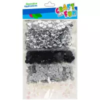 1. Craft With Fun Ozdoba Dekoracyjna Cekiny Gładkie Okrągłe 521639