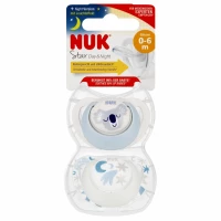 5. Nuk Smoczek Uspokajający Silikonowy 0-6m Star Day&Night Koala 2szt 539425