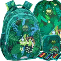 1. CoolPack Zestaw Szkolny Tropic 3el. Plecak Jerry F029965 + Worek F159965 + Piórnik F066965