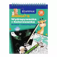 1. Starpak Zestaw Kreatywny Wydrapywanka z Kolorowanką Animals 552511