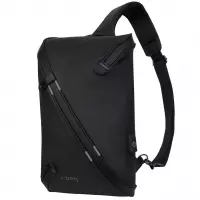 2. R-Bag Plecak Męski na Ramię z USB Depo Black Z081