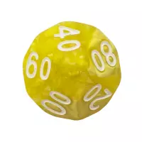 3. Komplet kości REBEL RPG - Perłowe - Jasnożółte