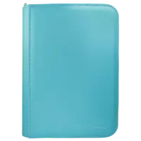 1. Ultra Pro: Vivid 4-Pocket Zippered PRO-Binder - Light Blue