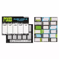 2. Starpak Plan Lekcji A5 z Naklejkami na Zeszyt Pixel 591762