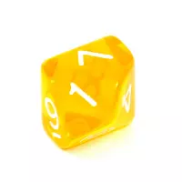 5. Komplet kości REBEL RPG - Kryształowe - Żółte