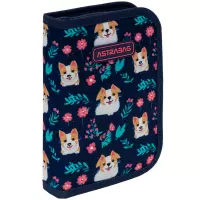 6. AstraBag Piórnik AC1 Pojedynczy Dwuklapkowy bez Wyposażenia Dear Puppy 503026014