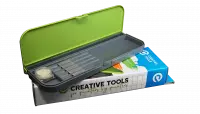 1. Creative Tools: Craft Carry Case - Piórnik z Przegródkami + Mydło do pędzli - Zielony