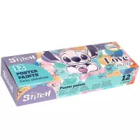 1. Coolpack Farby Plakatowe Pastelowe 12 Kolorów Stitch Pastel 91972PTR