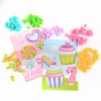 2. Kidea Pomponiaste Wyklejanki Sweet 700156