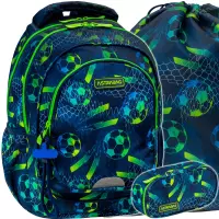 1. AstraBag Zestaw Szkolny Football 3el. Plecak AB330 502026021 + Worek 507026011 + Piórnik 503026035