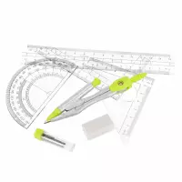 3. Starpak Zestaw Przyborów Geometryczny 7el. Zielony 560249