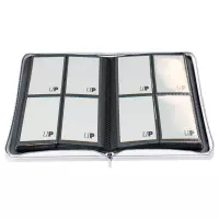 2. Ultra Pro: Vivid 4-Pocket Zippered PRO-Binder - White