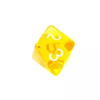 4. Komplet kości REBEL RPG - Mini Kryształowe - Żółte