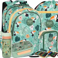 1. CoolPack Zestaw Szkolny Toucans 5el. Plecak F048662 + Worek F070662 + Piórnik F066662 + Z08662 + Z18662
