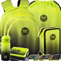 1. CoolPack Zestaw Szkolny Gradient Lemon 5el. Plecak Jerry E29510/F + Worek E70510 + Piórnik E67510/F + 04156CP + Z07510