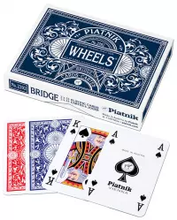 1. Piatnik  Karty Podwójne "Wheels"