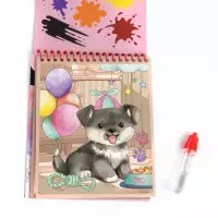 4. Kidea Magiczna Kolorowanka Wodna Wielorazowa Pieski 700439 