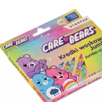 4. Starpak Kredki Woskowe Jumbo 12 kolorów Care Bears 582123
