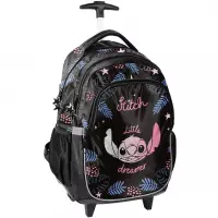 3. Paso Plecak Szkolny Na Kółkach Stitch Black DS26YY-997