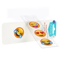 2. STARPAK Zakładka Indeksująca 40mm 3x20szt Emoticon Plus Linijka 13cm 472875